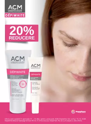 Promotie cu 20% reducere la al doilea produs ACM - Depiwhite