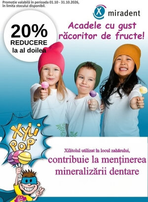 Promotie cu 20% reducere la al doilea produs Miradent