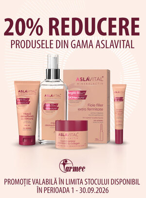 Promotie cu 20% reducere la Aslavital Mineralactiv