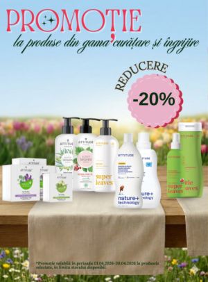 Promotie cu 20% reducere la Attitude