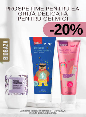 Promotie cu 20% reducere la Biobaza