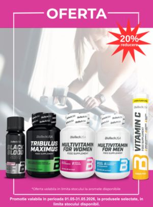 Promotie cu 20% reducere la Biotechusa