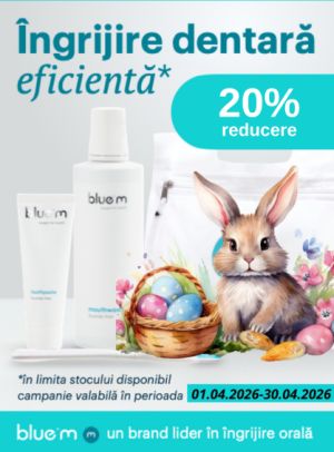 Promotie cu 20% reducere la Blue M