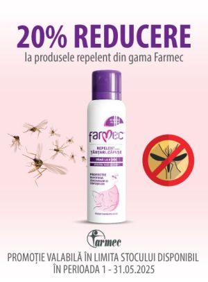 Promotie cu 20% reducere la Farmec Repelent