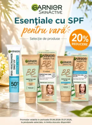 Promotie cu 20% reducere la Garnier Skincare
