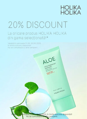 Promotie cu 20% reducere la Holika Holika