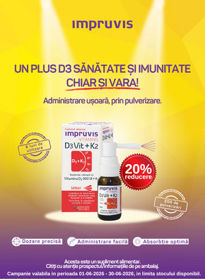 Promotie cu 20% reducere la Impruvis D3Vit + K2