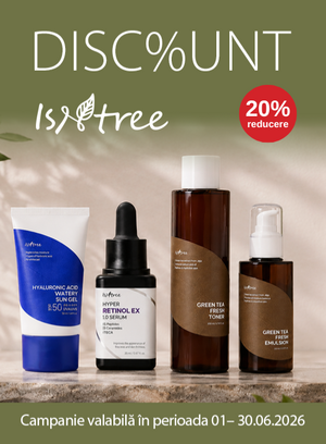 Promotie cu 20% reducere la Isntree