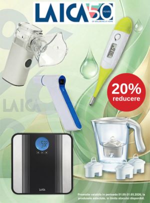 Promotie cu 20% reducere la Laica