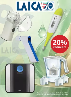 Promotie cu 20% reducere la Laica