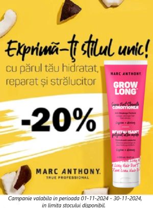 Promotie cu 20% reducere la Marc Anthony