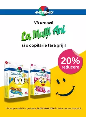 Promotie cu 20% reducere la Master-Aid - Ziua Copilului