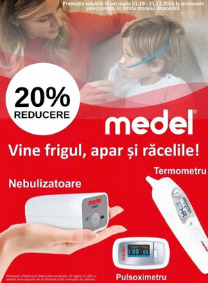 Promotie cu 20% reducere la Medel