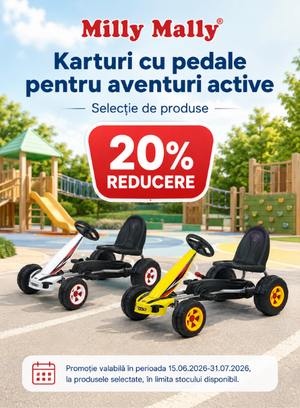 Promotie cu 20% reducere la Milly Mally Karturi cu pedale