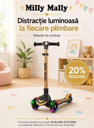 Promotie cu 20% reducere la Milly Mally Trotinete