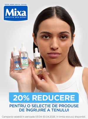 Promotie cu 20% reducere la Mixa