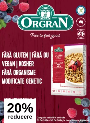 Promotie cu 20% reducere la Orgran