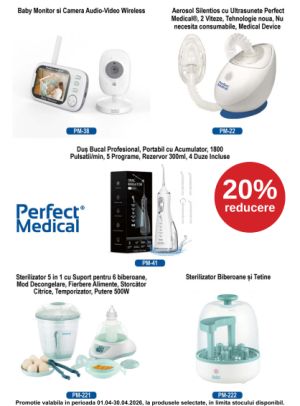 Promotie cu 20% reducere la Perfect Medical