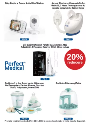 Promotie cu 20% reducere la Perfect Medical