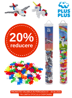 Promotie cu 20% reducere la Plus-Plus