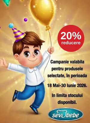 Promotie cu 20% reducere la Sevibebe - Ziua Copilului