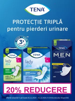 Promotie cu 20% reducere la Tena