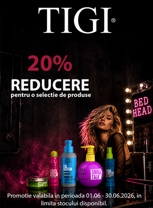 Promotie cu 20% reducere la Tigi