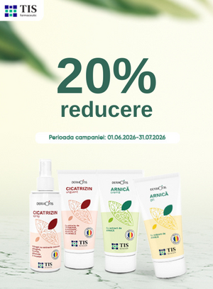 Promotie cu 20% reducere la Tis Farmaceutics