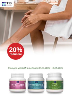 Promotie cu 20% reducere la Tis Farmaceutics