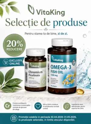 Promotie cu 20% reducere la Vitaking