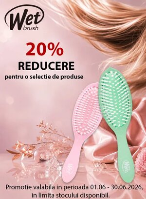 Promotie cu 20% reducere la Wet Brush