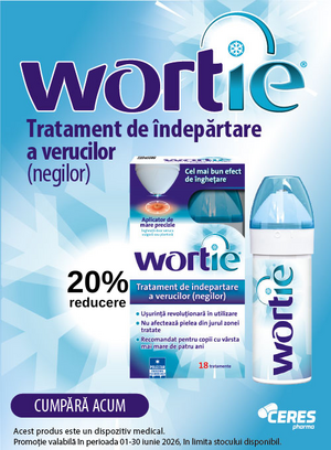 Promotie cu 20% reducere la Wortie