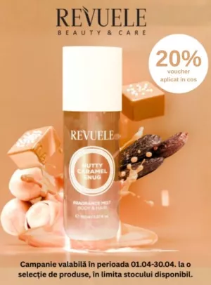 Promotie cu 20% Voucher aplicat in cos la Revuele