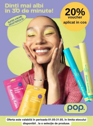 Promotie cu 20% Voucher aplicat in cos la Smilepen Pop