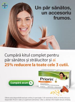 Promotie cu 25% reducere la 3 Priorin