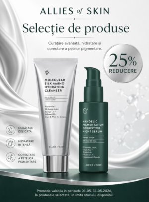 Promotie cu 25% reducere la Allies Of Skin