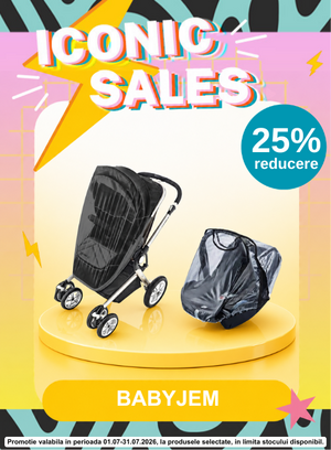 Promotie cu 25% reducere la BabyJem Plasa impotriva insectelor si Husa de ploaie - Iconic Sales