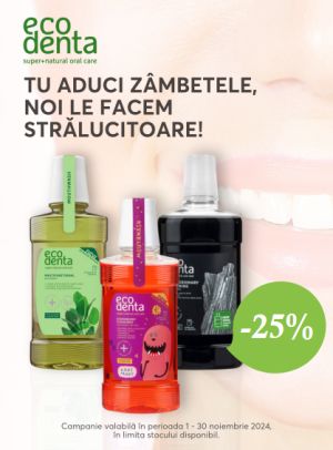 Promotie cu 25% reducere la Ecodenta