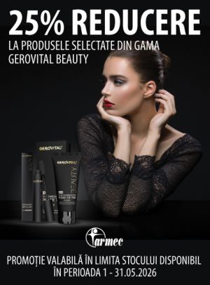 Promotie cu 25% reducere la Gerovital Beauty