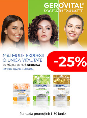 Promotie cu 25% reducere la Gerovital