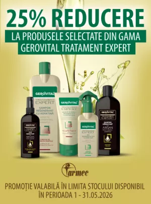 Promotie cu 25% reducere la Gerovital Tratament Expert