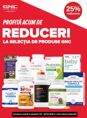 Promotie cu 25% reducere la Gnc