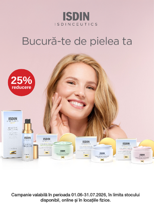 Promotie cu 25% reducere la Isdin