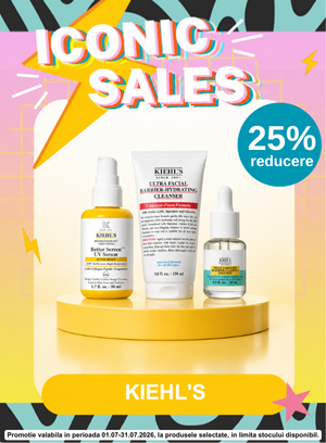 Promotie cu 25% reducere la Kiehl's - Iconic Sales