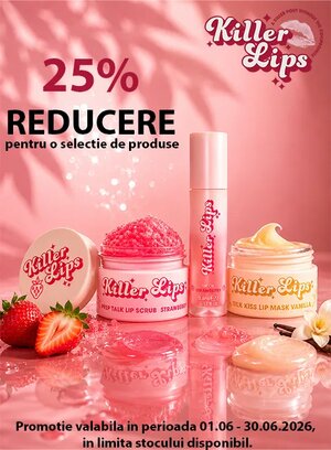 Promotie cu 25% reducere la Killer Lips