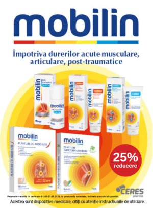 Promotie cu 25% reducere la Mobilin