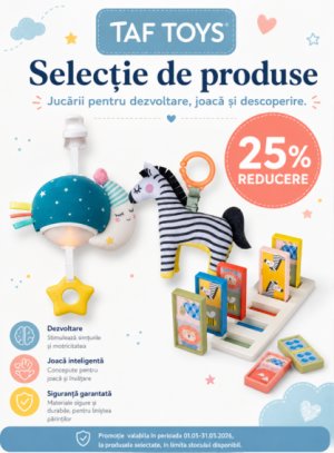 Promotie cu 25% reducere la Taf Toys