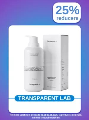Promotie cu 25% reducere la Transparent Lab