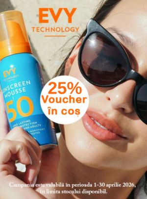 Promotie cu 25% voucher aplicat in cos la Evy Technology