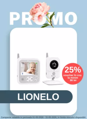 Promotie cu 25% voucher aplicat in cos la Lionelo
